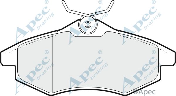 APEC BRAKING stabdžių trinkelių rinkinys, diskinis stabdys PAD1289